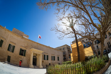 Maltese ministry of justice building in Valletta, Malta