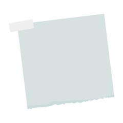 Gray notepaper journal sticker design element