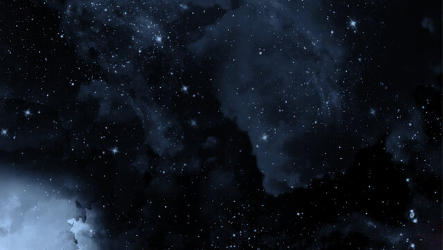 Stars And Galaxy outer space sky night universe background. Stars in outer space, background of the night sky.