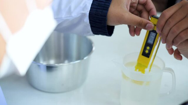 PH meter is used to measure acidity and alkalinity in science laboratories.