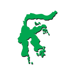 Vector illustration vector of Sulawesi map Indonesia