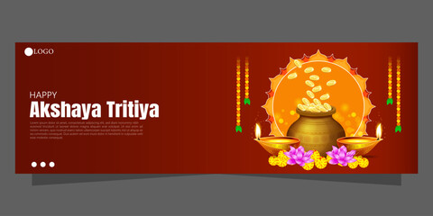 Akhshaya Tritiya, also known as Akha Teej, is a Hindu festival celebrated on the third lunar day of the bright half (Shukla Paksha) of the Hindu calendar month of Vaishakha. - obrazy, fototapety, plakaty