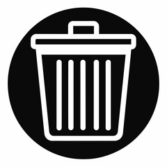 recycle bin icon trash can icon   Vector Illustration 