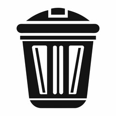 trash can icon   Vector Illustration 