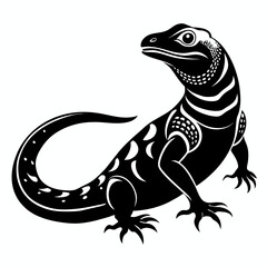 lizard on a white background   Vector Illustration
