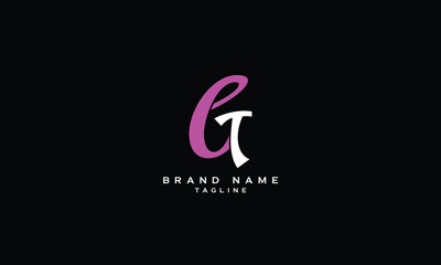 Fototapeta premium EGT, ETG, GET, GTE, TGE, TEG, ET, TE, GT, TG, Abstract initial monogram letter alphabet logo design
