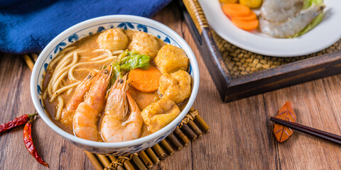 Xiamen, Fujian, China Food Seafood Sha Cha Noodles