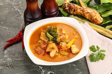 Thai traditional Tom Yum with chicken