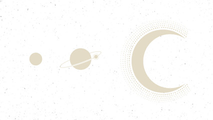 Celestial png background, beige aesthetic galaxy illustration transparent design