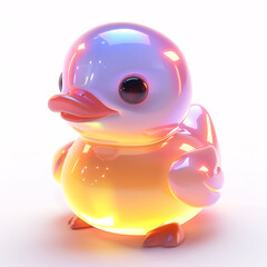 Toy Children's Day Little Yellow Duck 3D Model Illustration