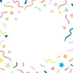 Festive frame background png, cute colorful design