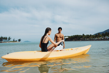 Floating Fun: A Carefree Kayaking Adventure in a Tropical Paradise