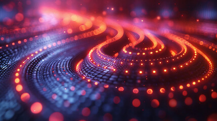 3D technological sense blue glowing science fiction e-commerce display stand simple creative space scene background material