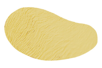Yellow shape png sticker, abstract cement textured in earth tone