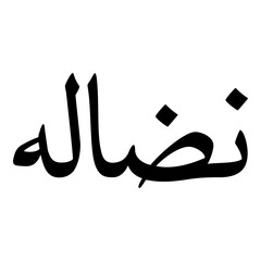 Andalah Muslim Girls Name Naskh Font Arabic Calligraphy