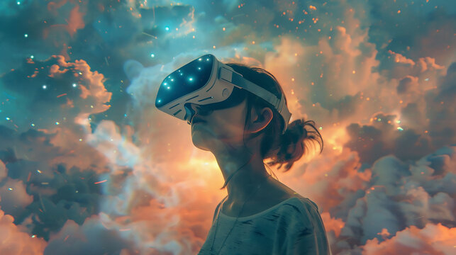 an surreal image representing VR