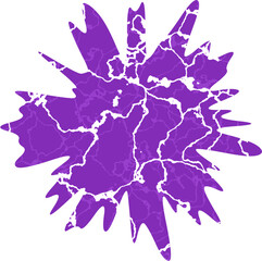 Abstract Starburst Blobs with marbles