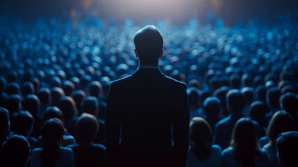 Fototapeta premium Leadership Public Speaking Focus Public speaking 