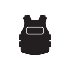 Bulletproof Police icon flat design vector