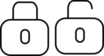 Locked and unLocked icon