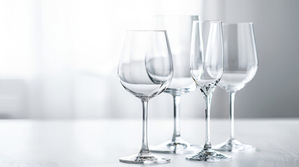 glass, wine, empty, drink, white, wineglass, isolated, alcohol, transparent, beverage, clean, crystal, object, clear, water, bar, glasses, reflection, cup, celebration, goblet, liquid, Generative Ai