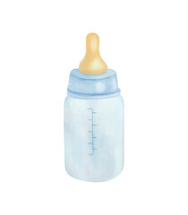Baby milk bottle for baby boy
