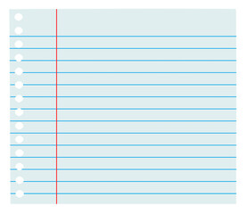 Ruled journal sticker note png for digital diary or notebook