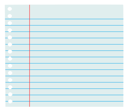 Ruled journal sticker note png for digital diary or notebook