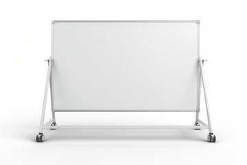 empty white board on white background, for letter education  
