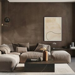 Inviting Taupe Comfort: Embracing Earth Tones in Your Living Room