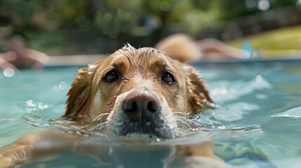 Heat-exhausted dog, emphasizing the importance of staying cool and hydrated. 