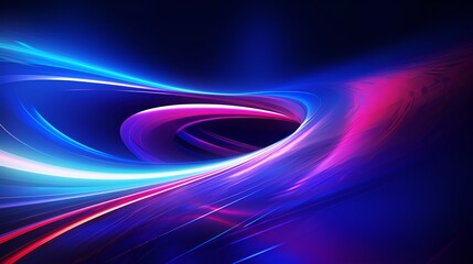 Bright and colorful light blur illustration in wheel wave style,dark blues and purples