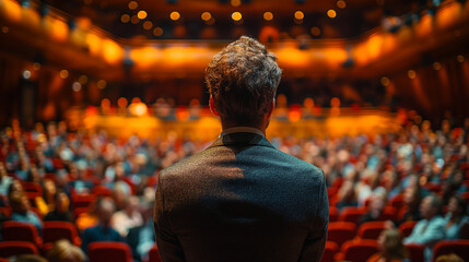 Obraz premium Leadership Public Speaking Focus Public speaking 