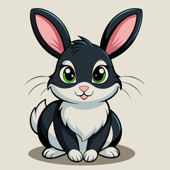 Rabbit cartoon Vector Illustration 