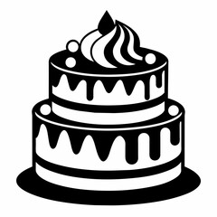 Illustration of a cake Vector Illustration 