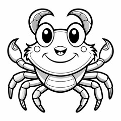 Crab cartoon character