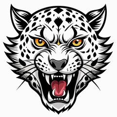 Tiger head  Vector Illustration 
