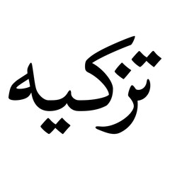 Tazkia Muslim Girls Name Naskh Font Arabic Calligraphy