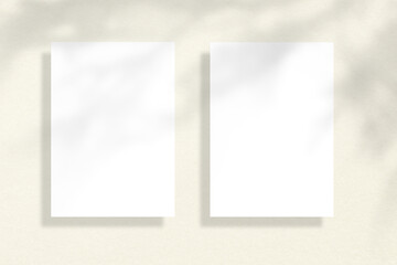 Minimal card mockup png, neutral color background design