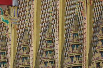 detail of a traditional thai temple