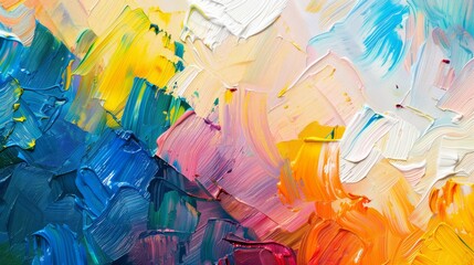 Abstract oil paint background. Oil paints on canvas. Multicolored background. Abstract background. International Colour Day - obrazy, fototapety, plakaty