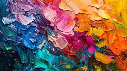 Abstract oil paint background. Oil paints on canvas. Multicolored background. Abstract background. International Colour Day