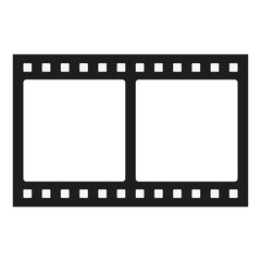Movie film png frame, transparent design