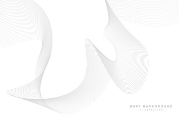 Wavy Lines Abstract Background Design