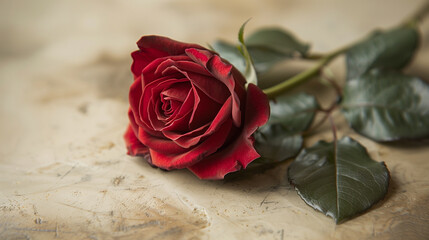 a red rose. Whisper romance with a single rosebud in your crush's locker. Perfect for shy souls. 'Prom is blooming, will you be my rose?' Promposal idea for National Lovers Day. Copy space available