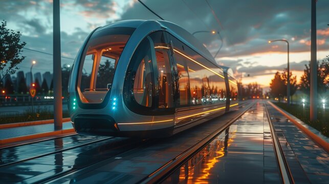 The tram is a convenient and efficient way to get around the city.