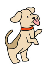 Obraz na płótnie Canvas Puppy png sticker, dog transparent background