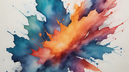 abstract watercolor hand painted background