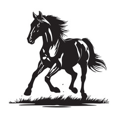 Horse silhouette vector design