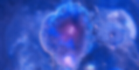 Surreal Blue Luminosity: Abstract Glass Background